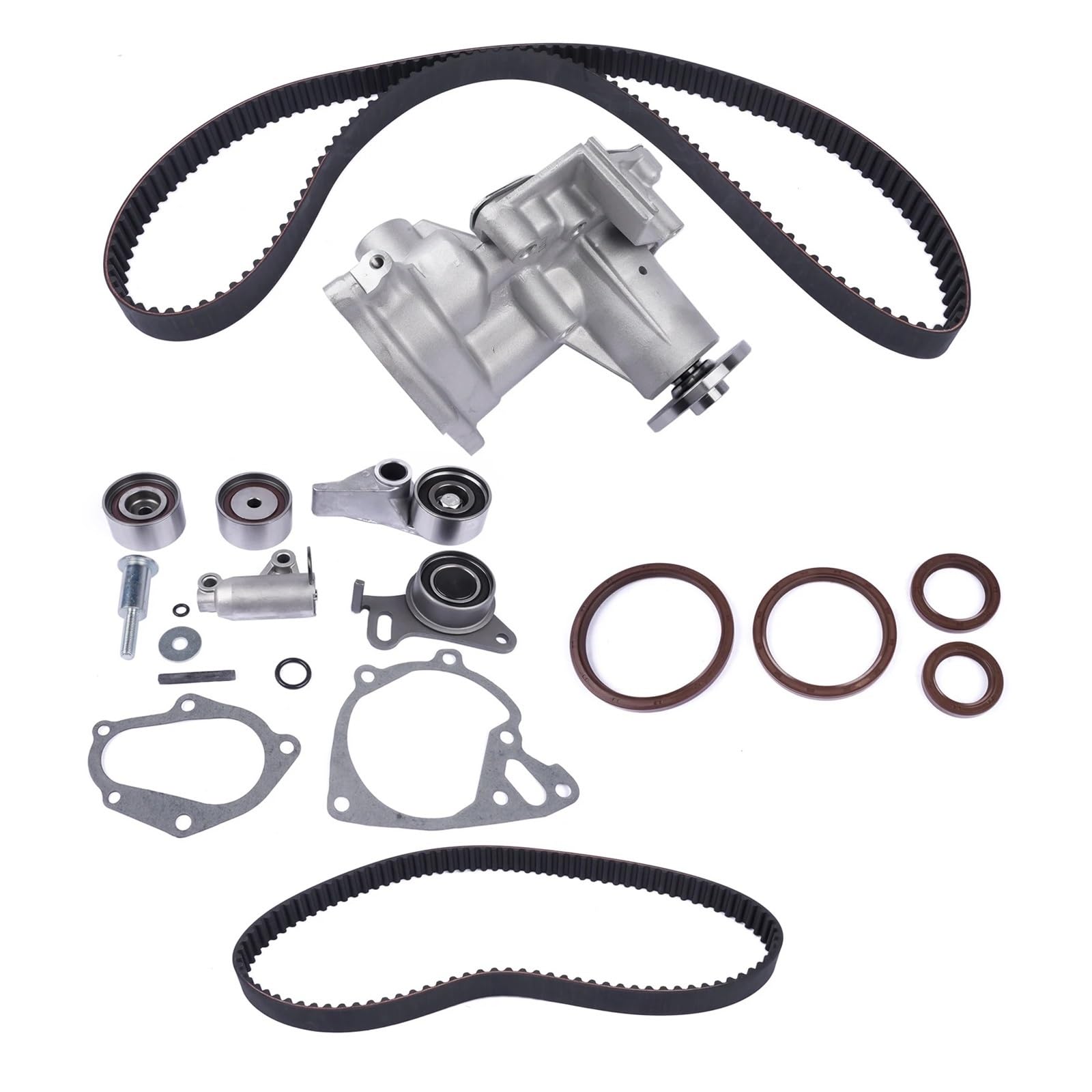 Bomba Auxiliar Automóvil Bomba Agua + Kit Correa Distribución Para Mitsubishi L200 Para Shogun Para Pajero 2,5 DI-D 1300A045 VKM75676 Bomba Agua Coche
