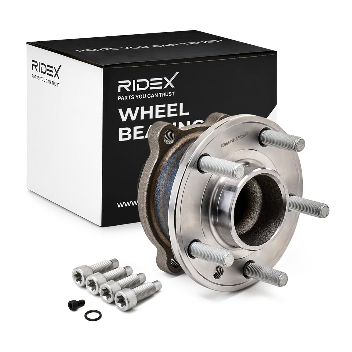 RIDEX 654W0922 Kit cuscinetto ruota con cuscinetto ruota integrato con anello sensore magnetico integrato Compatibilità con VOLVO V40 Hatchback 525, 526
