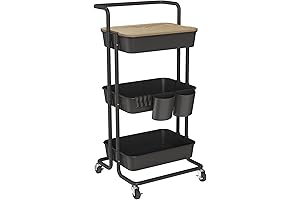 DTK Rolling Teacher Cart: Enhance Classroom Organization and Mobile Storage