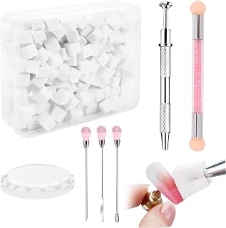 400PCS Ombre Sponge for Nails Set, Soft Nail Tool for Blooming Aura Home Diy Nail Manicure Salon