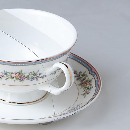 Miniatura 4 de Gracie Bone China Claire's Bouquet - Taza de té y platillo de 8 onzas (juego de 4)