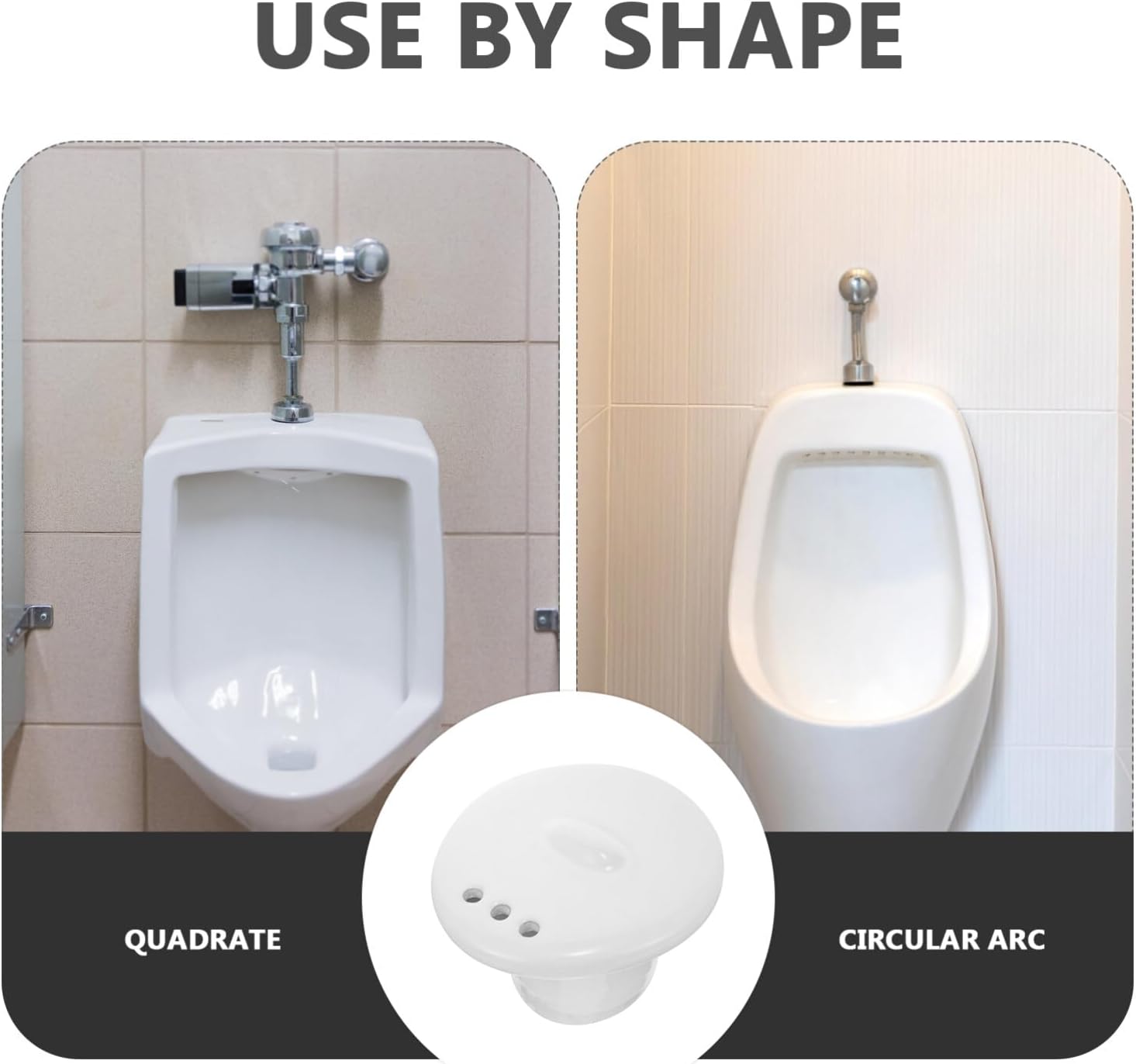 Housoutil Urinal Strainer Stopper Ceramic Urinal Cap for Men Easy Install Prevents Splashing Restrooms Bathroom Accessory for Public Toilets