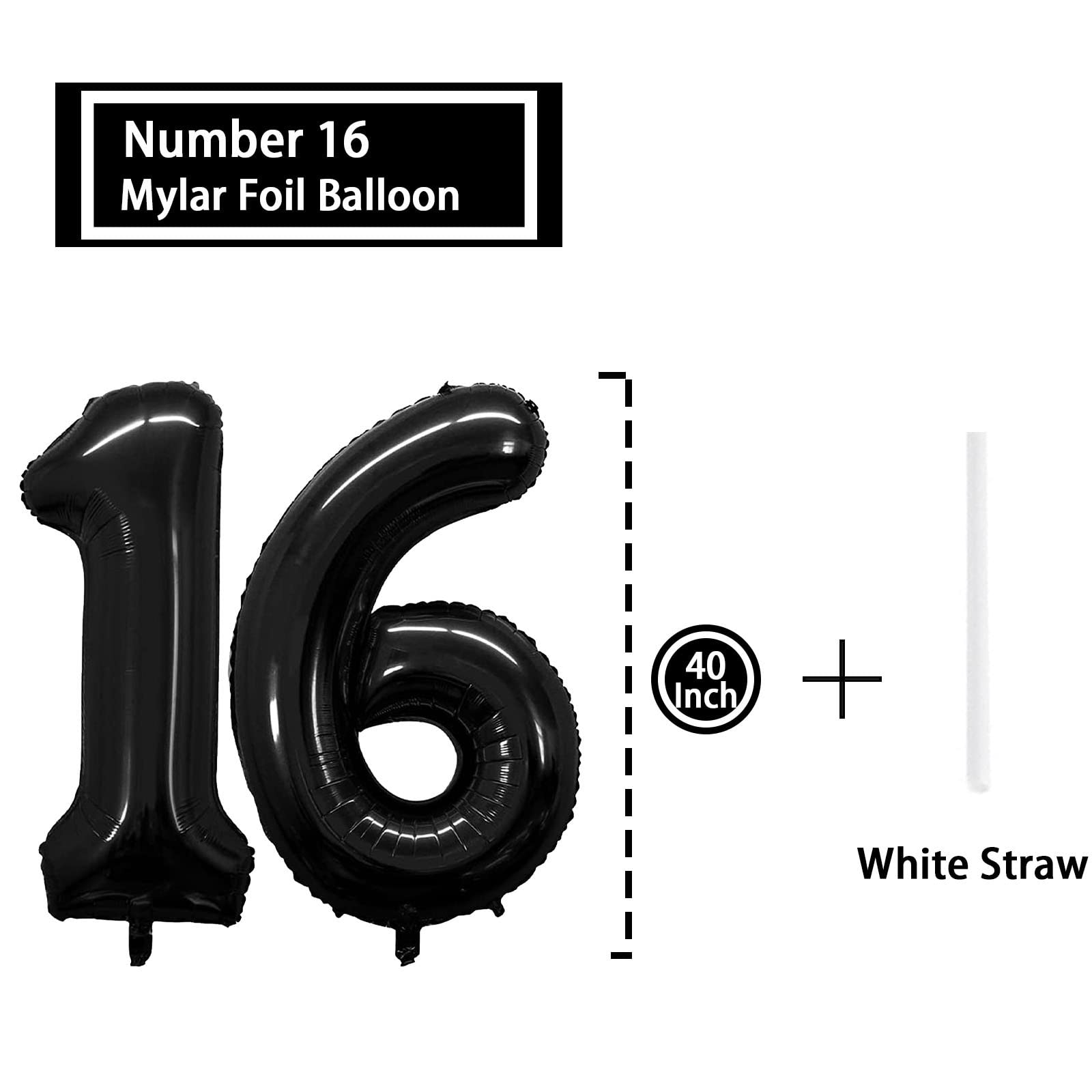 Globos Gigantes Con Números Azules De 40 Pulgadas Para Bailes De