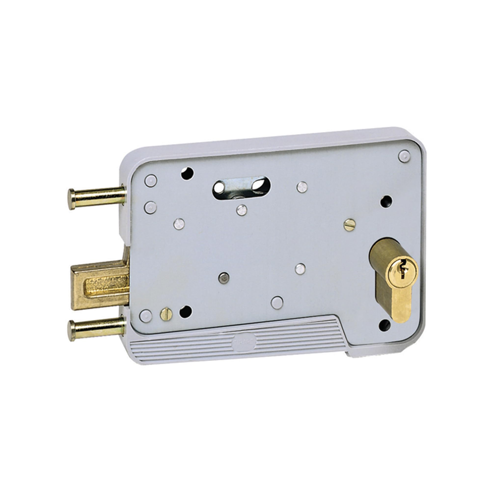 Serrure EA à Pêne Levant - pour Porte de Garage Battante et Portail - installation facile en Applique - Composite - Fabrication Française
