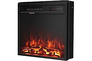 Giantex Freestanding Electric Fireplace Insert, 18"