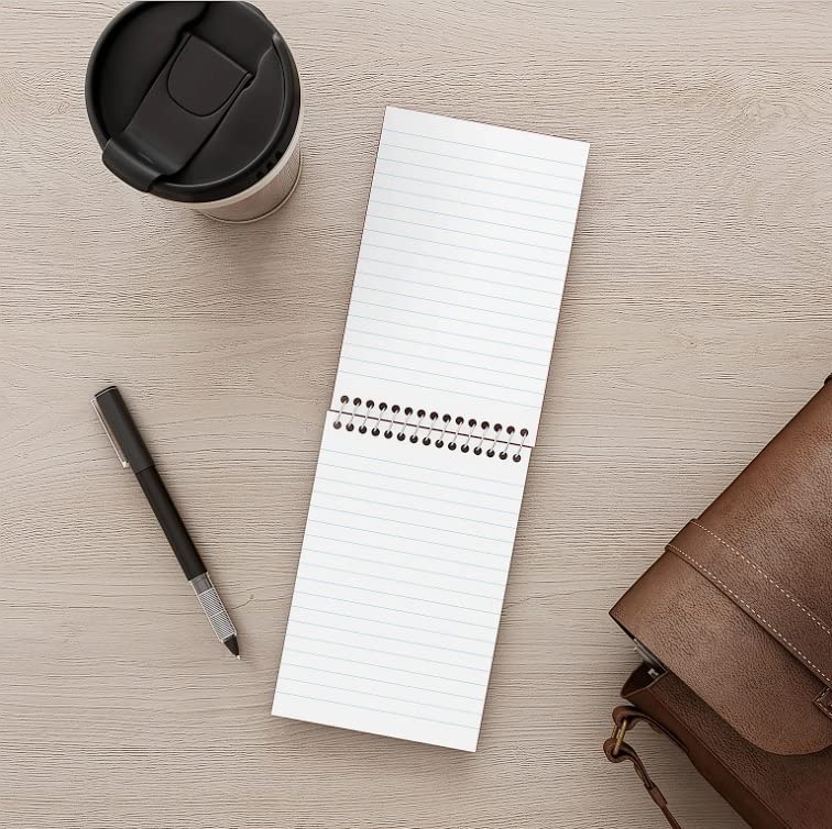 Memo Pad 4x6, Small Spiral Pads, Wire Bound, Top Bound