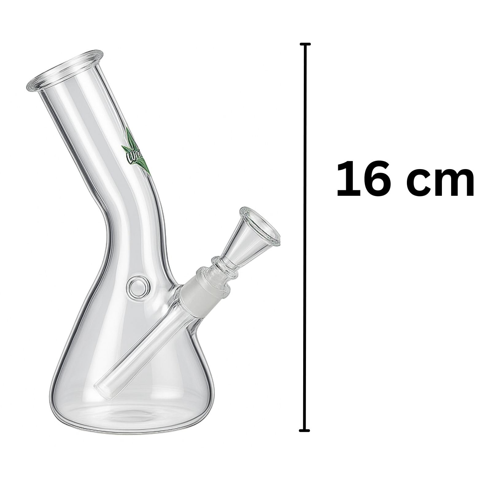 Weedness Bong en Verre avec Mallette 14,5 mm Fente Petit – Ensemble de Bong Complet avec Chillum Petit Mini Accessoires Pipe Coffret Cadeau