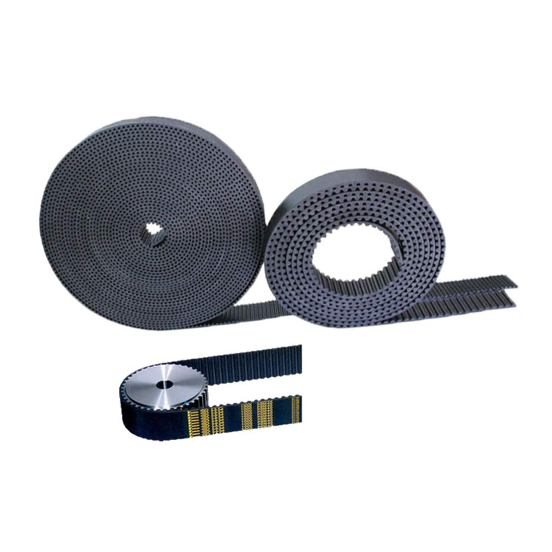 3D Printing Open Teeth Rubber Belt, GT2 Timing Belt, 2 Meters of 6mm Width Fiberglass Core Belt Fit for 3D Printing CNC Reprap Mendel Rostock Prusa GT2-6mm Belt (2M)