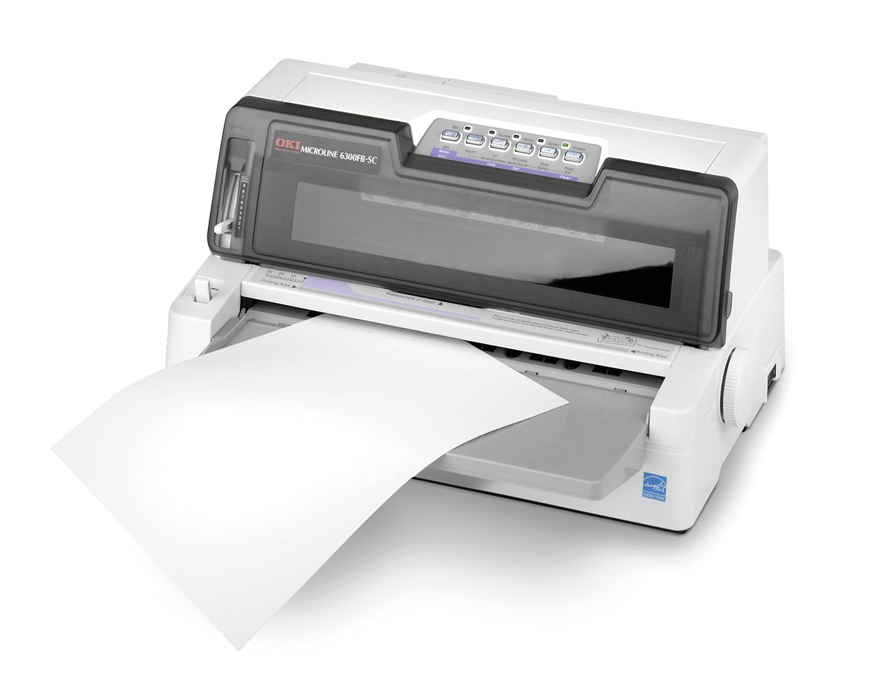 OKI ML6300FB-SC Stampante ad aghi, sistema di stampa 24 aghi a impatto, 106 colonne, 450 cps (caratteri al secondo)