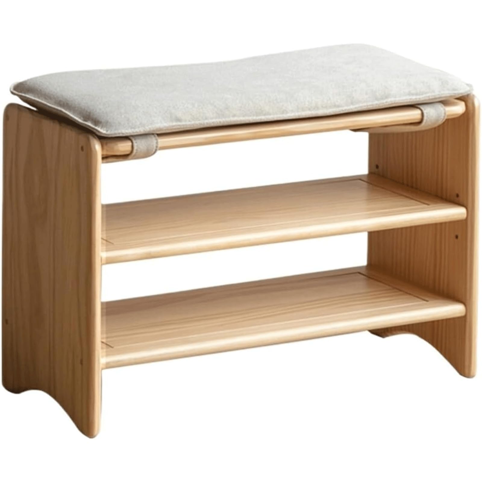 Banc ottoman à 2 niveaux pour optimiser les petits espaces et ranger les chaussures