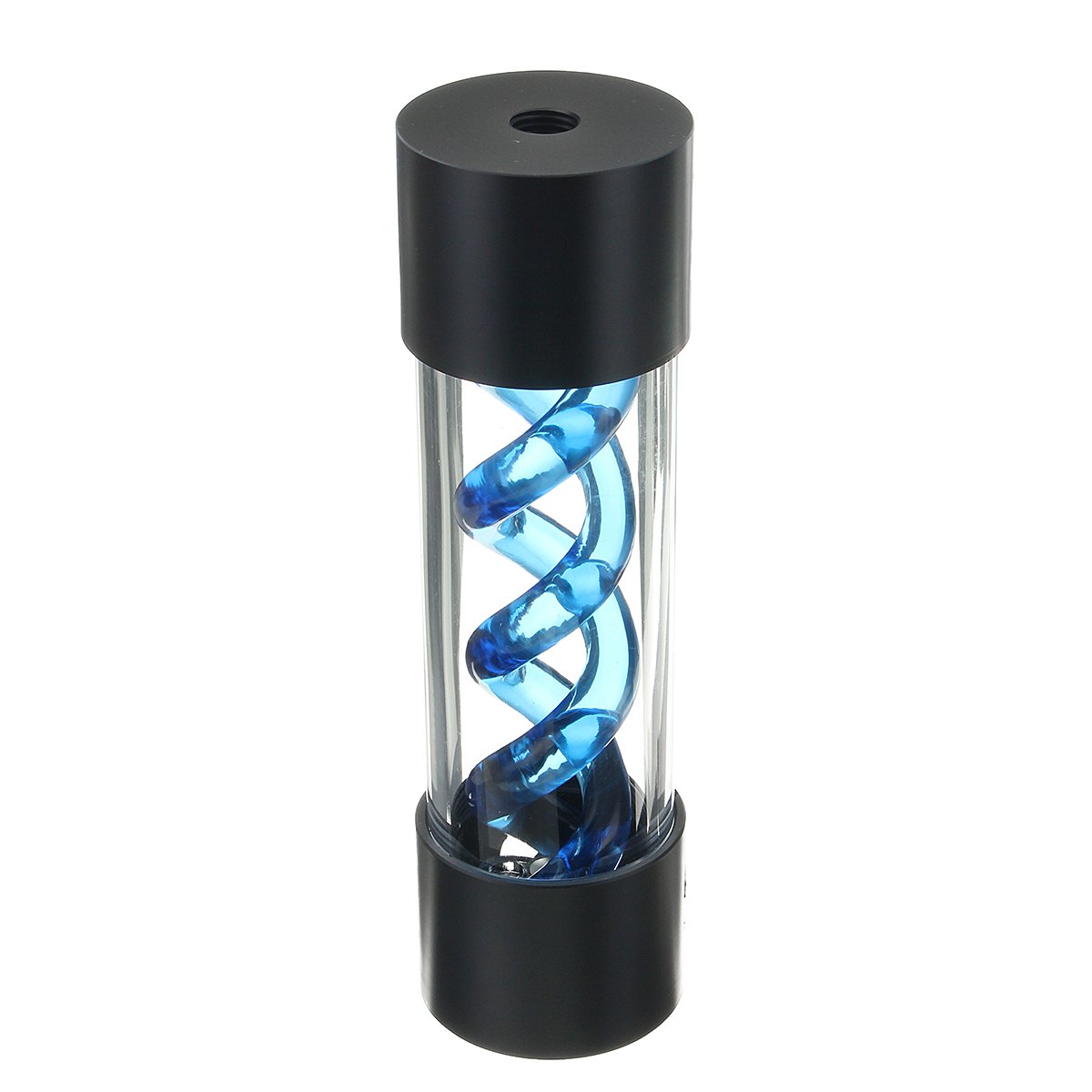 G1/4 200Mm Blue Computer Cilindro T-Virus Elica Sospensione Acqua di Raffreddamento Serbatoio per Il Raffreddamento del Computer