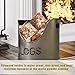 KHAPALWAK Firewood Decorative Log Bucket, Fireside Kindling Storage Bucket, Log Basket, Fireplace Wood Holder Metal Rack KHAPALWAK Firewood Decorative Log Bucket, Fireside Kindling Storage Bucket, Log Basket, Fireplace Wood Holder Metal Rack