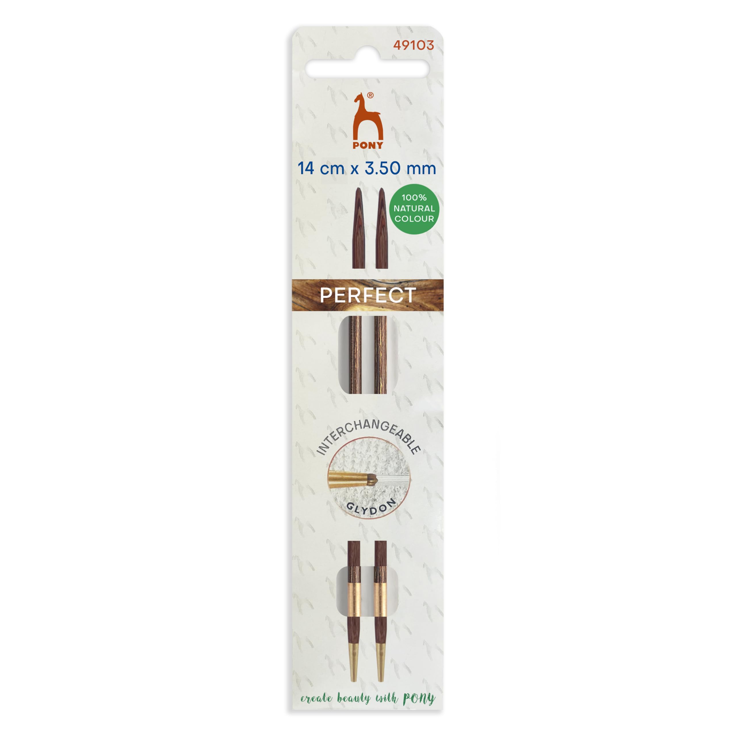 Pony Perfect Circular Interchangeable Knitting Pins - 14Cm x 3.50mm