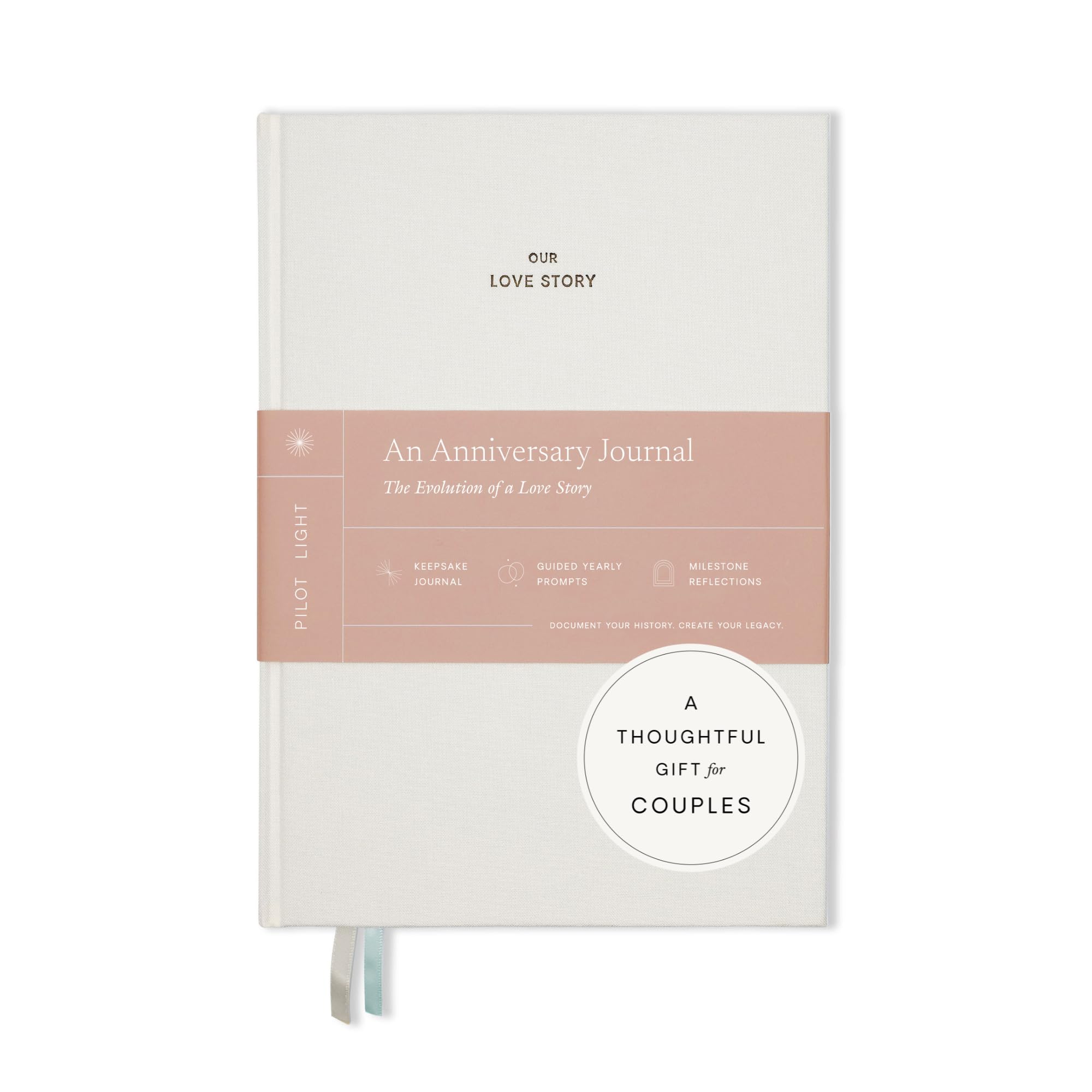 Anniversary Journal for Couples – Our Love Story Keepsake Book, Engagement & Anniversary Couples Gift for Men & Women, Wedding Memory Scrapbook, Great