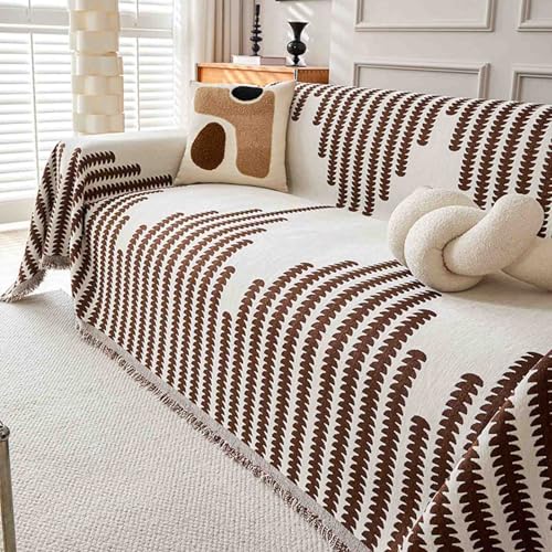Funda para sofá chaise longue para mascotas, manta de sofá extra grande, protector de sofá reversible con elegante impresión, 71 x 118 pulgadas