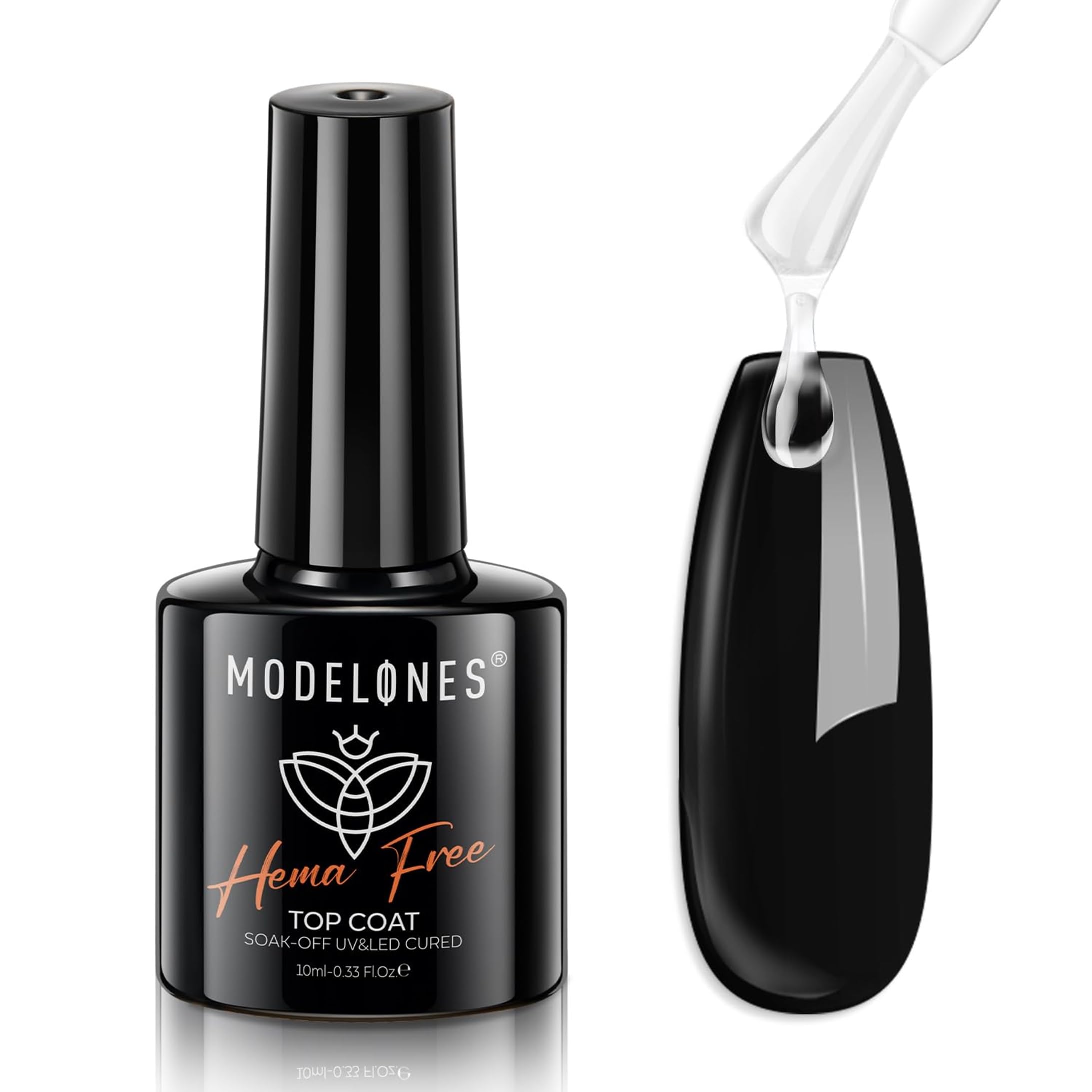 Modelones Fuctional Gel Polish from BELLE GAGA Shiny Finish Nail Polish (HEMA-FREE Top Coat, 10ml)-picture-51