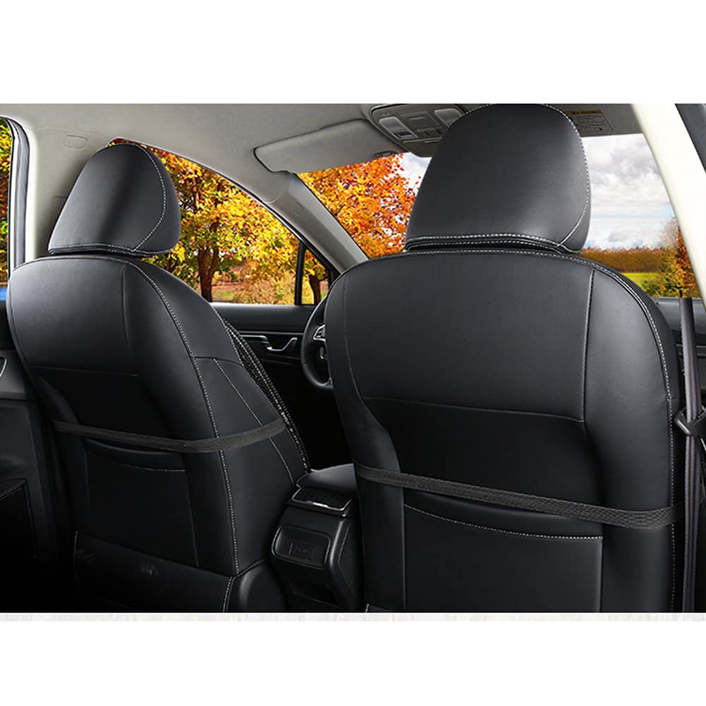 Blueshyhall Coprisedile Auto Massaggiante Universale, Coprisedile Auto Traspirante Fresco Coprisedile Auto Anteriori Auto, Coprisedili Anteriori Auto in Perline di Legno (Beige)