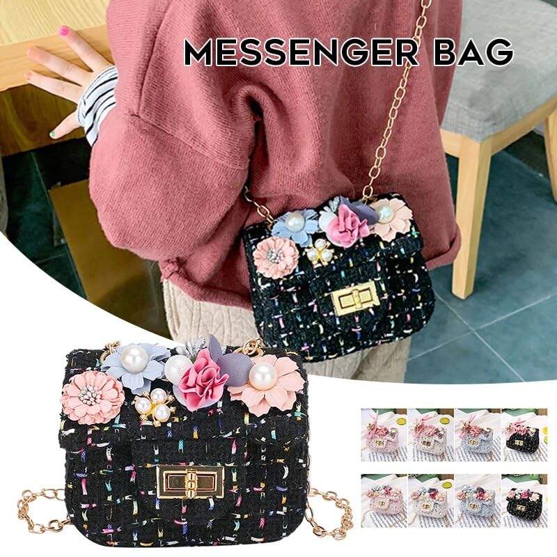 Flower Girls' Small Handbags (Black)3