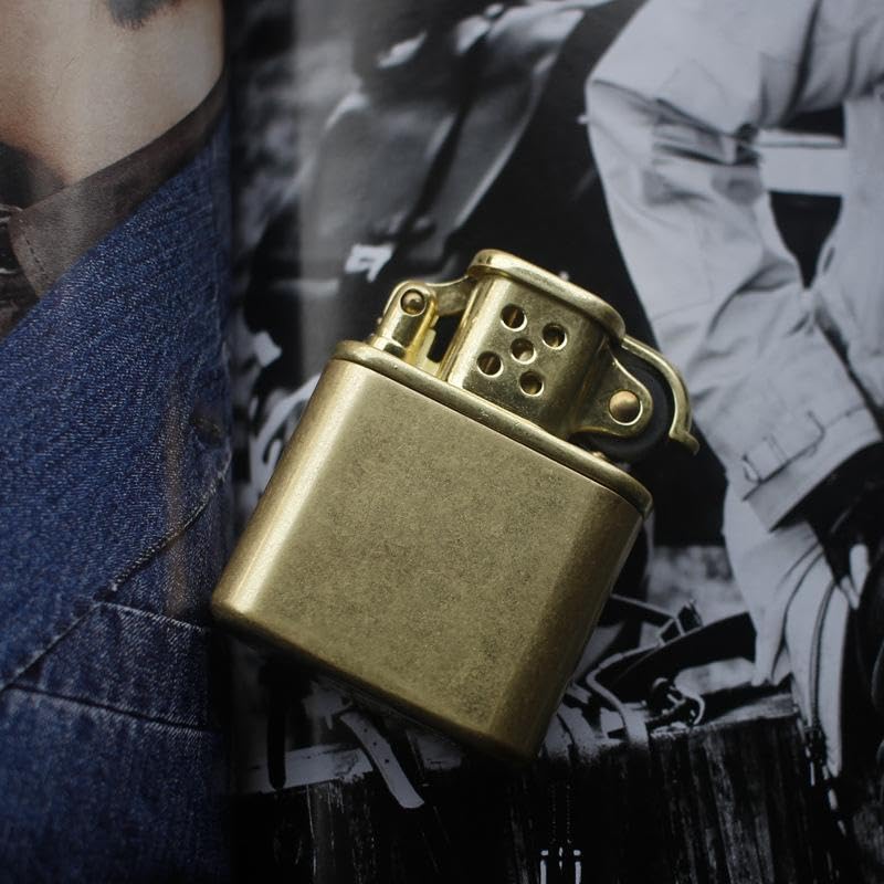 Image of Smoke King Vintage Retro Trench Lighter | Refillable Kerosene Lighter | Stainless Steel Windproof Pocket Lighter