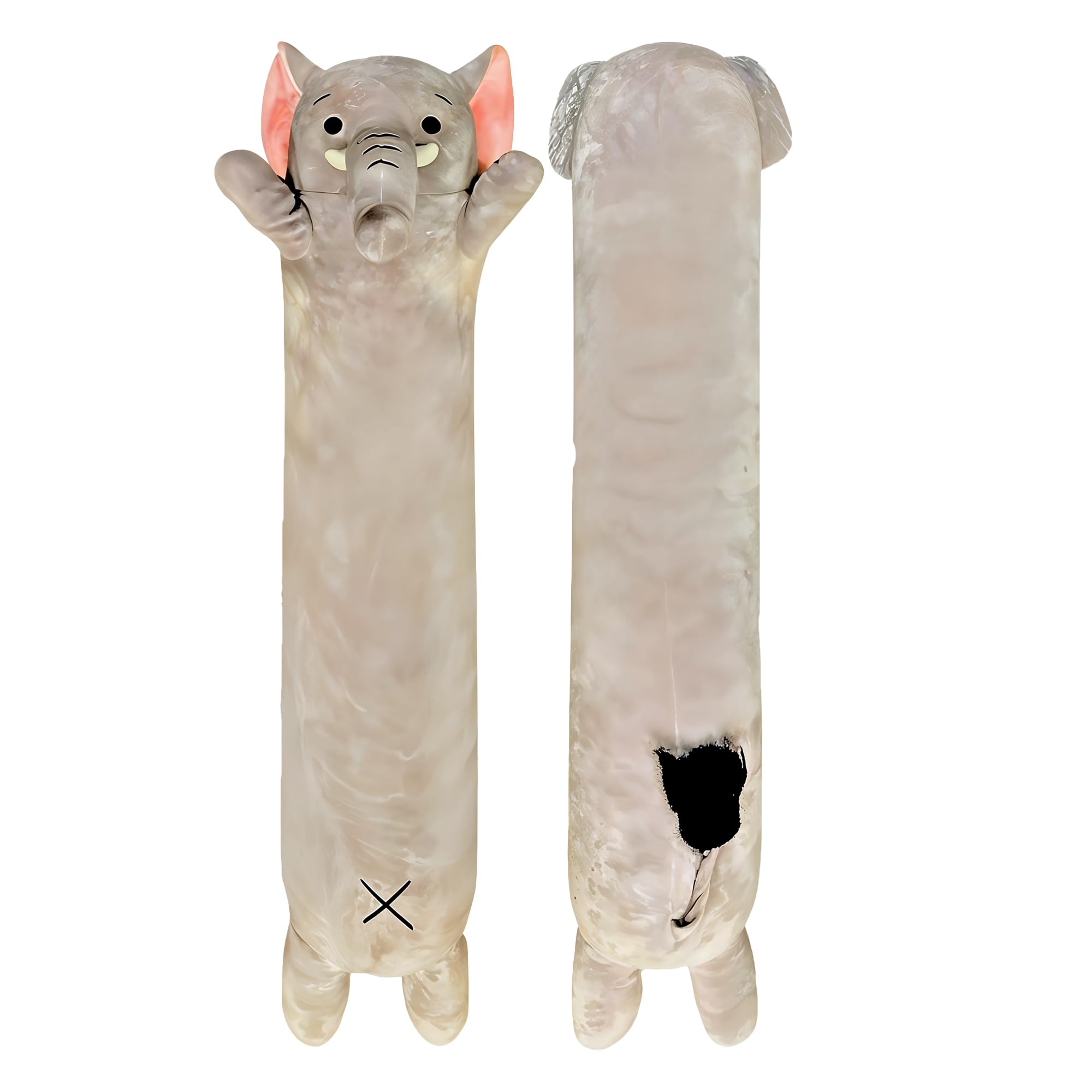 Cuddle Paws Elephant Plush Body Pillow for Kids | Long Stuffed Animal Cuddle Pillow | Soft Hugging Toy | Plushie Gift for Girls & Boys | Long Plush