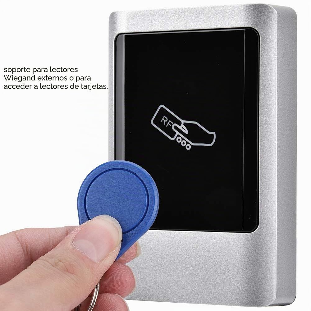 Lectores RFID con Soporte para 1000 usuarios, Tarjeta Inteligente de gestión de Acceso a la Puerta Impermeable para Control de Acceso (ID)