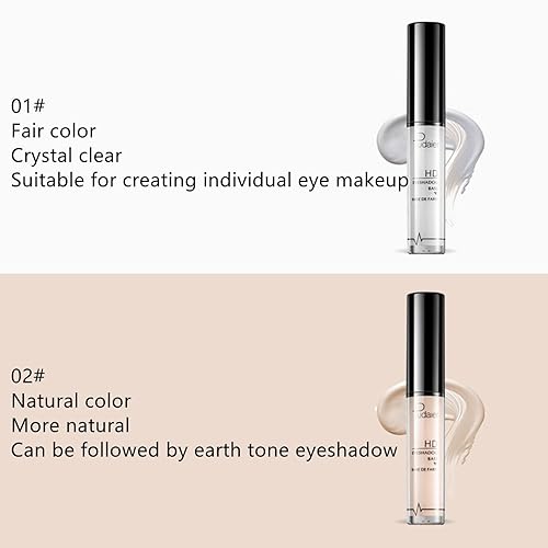 Miniatura 3 de Outina Nueva sombra de ojos de 24 horas impermeable sin eliminación imprimación de ojos colorida 01 color blanco