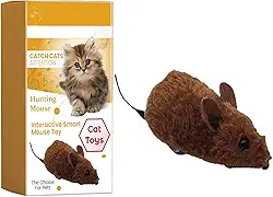 Rato De Brinquedo Para Gatos Em Movimento,Brinquedos Interativos Automáticos com Chiado para Gatinhos | Ratos Móveis para Gatos com Chiado, para Exercício, Redução de Tédio, Caça em