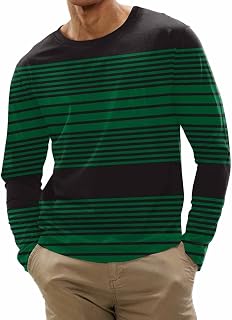 iTNHFP Men's Relaxed Fit Heavyweight Long Sleeve Graphic T-Shirt Print Big and Tall T Shirts for Men Modern Fit Tshirts Shirts for Men Plain Barbecue Top Moisture-Wicking Men's Casual Shirts