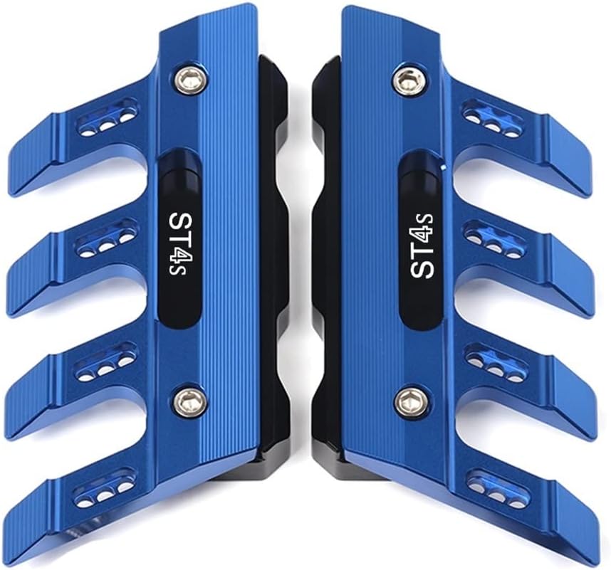 SCUUBE for Ducati ST4 ST4S Motorcycle Fall Side Guard Front Fork Protector Front Fender Protection Block Side Guard CNC Aluminum Motorcycle Accessories (Color : Blue)