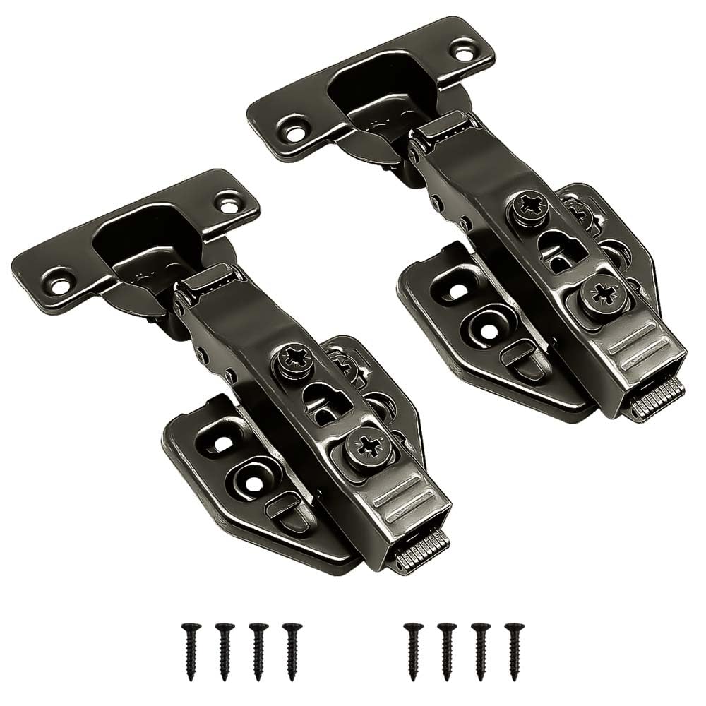 Volo European Style Mild Steel Hydraulic 3D Clip-on Soft Close Concealed Cabinet Hinges, Black Colour (15 Crank, 4) (B0CZJNR1BN) Amazon Price History, Amazon Price Tracker