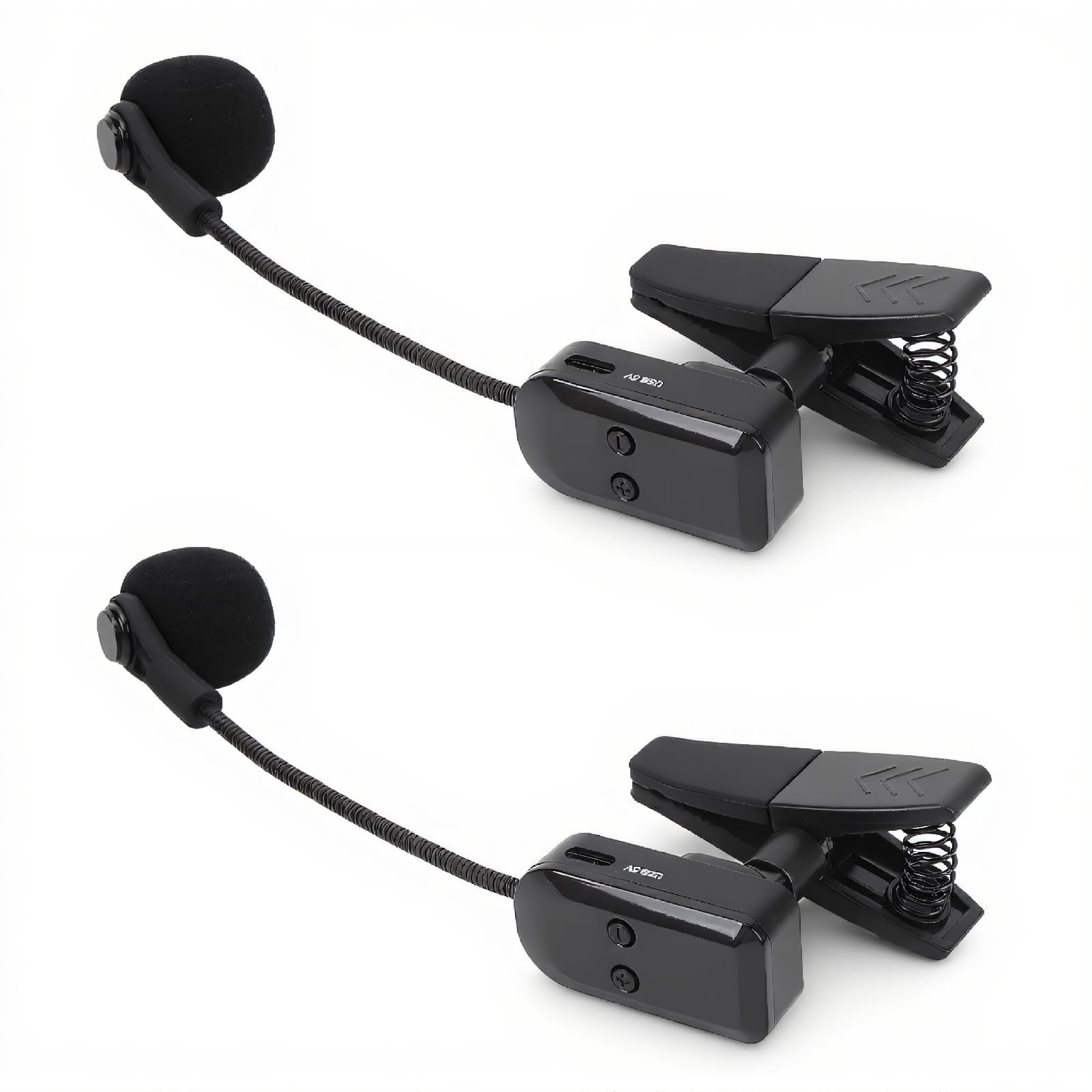 YUEHISY Saxophone Wireless Microphone, 2.4G on Instrument Mic with 360° Rotation and HiFi Sound, for Trumpet Sax Clarinet Live Recording Studio