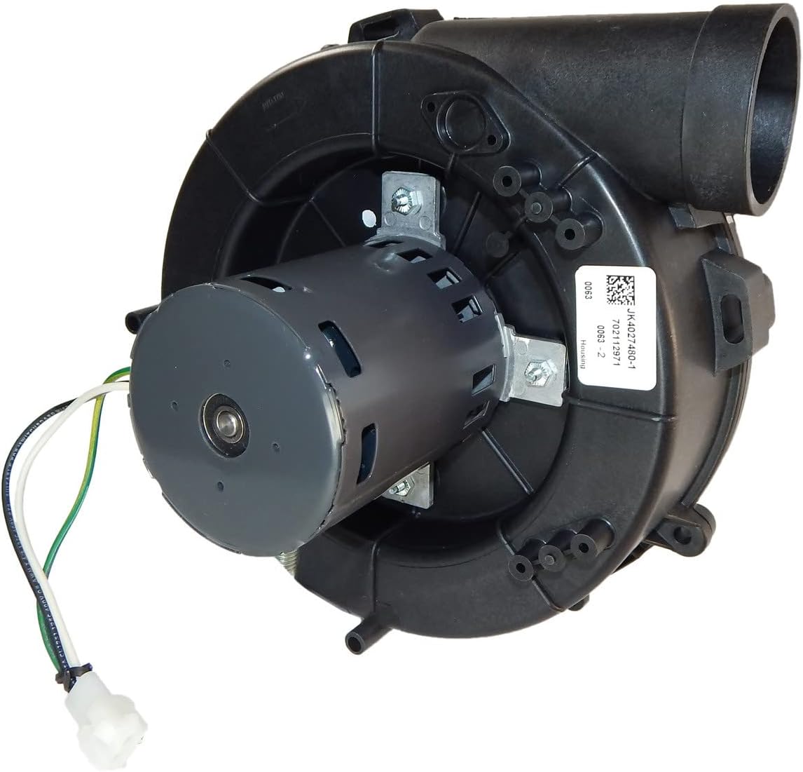 Fasco Blower: Furnace Flue Exhaust, 115V AC, 3400 RPM, 1-Speed, Ball Bearings, 1200 CFM, Compatible with Lennox 81m1601, 7021-11634, 7021-12971