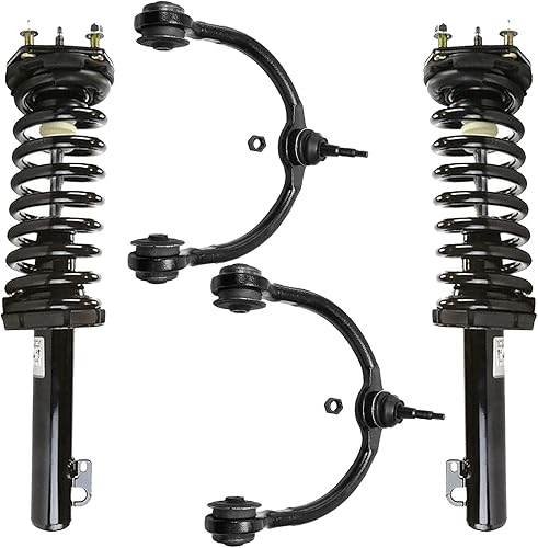 Miniatura 77 de Detroit Axle - Kit de brazos de control delanteros de 4 piezas para Nissan Cube 2009-2014, Nissan Versa 2007-2012 2 brazos de control inferiores con