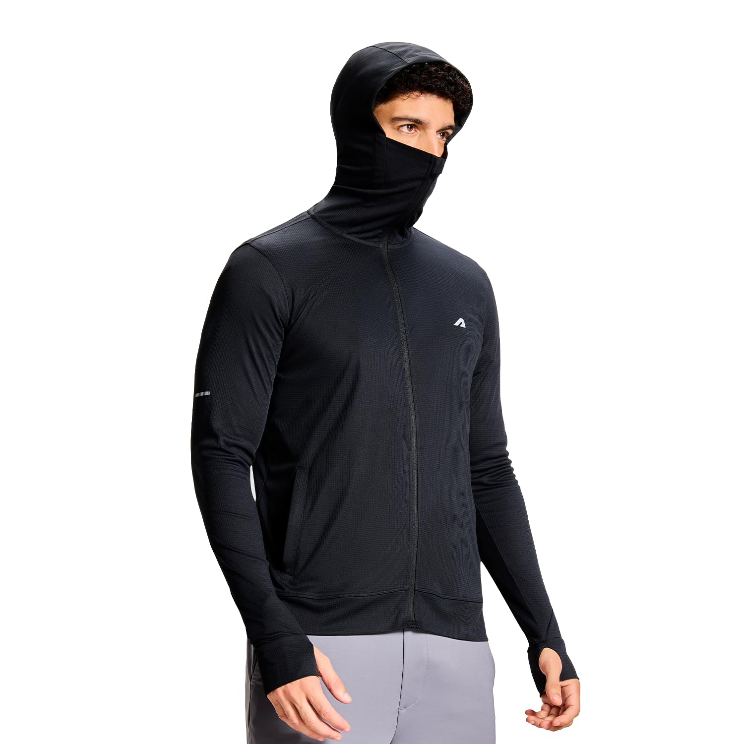 Boldfit Sunscreen Jacket for Men UV Protection Jacket for Men Lightweight Breathable Quick Dry Polyester Full Sleeve Sun Protection Running Jacket Travel,Trekking, Outdoor Summer Wear-image-5