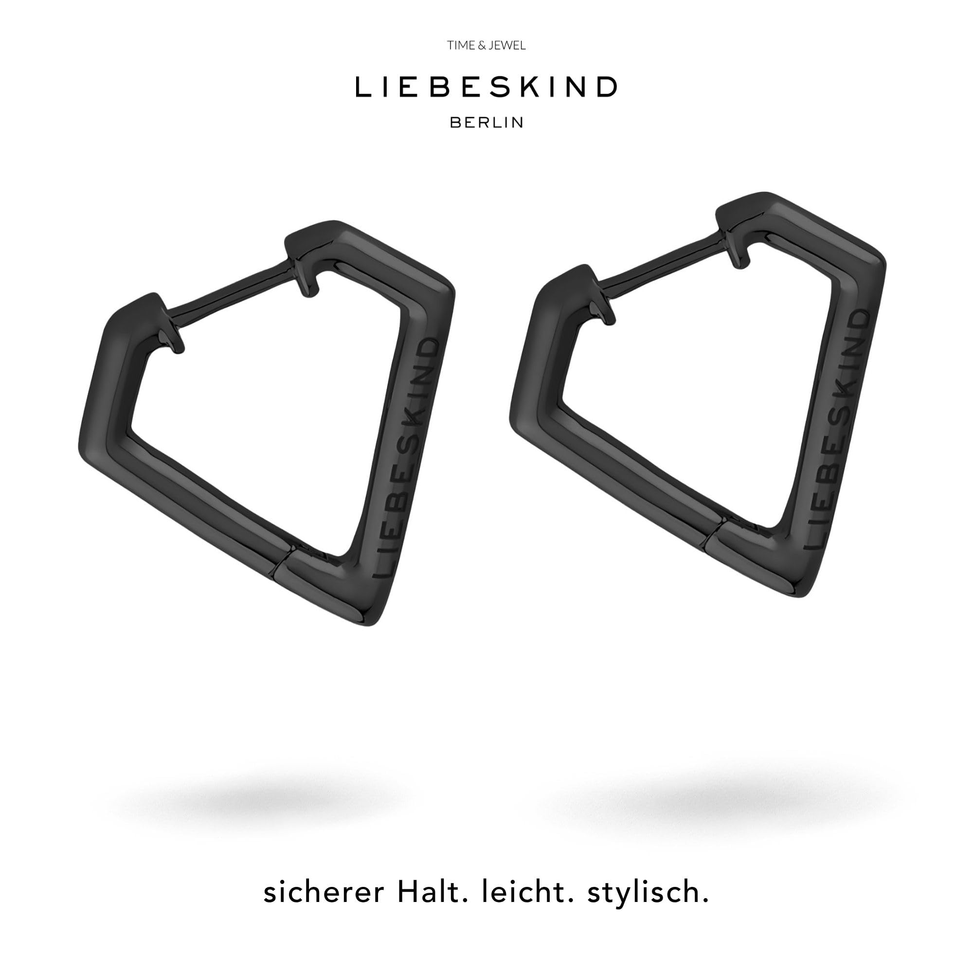 Liebeskind Berlin Damen-Creolen Edelstahl mattiert
