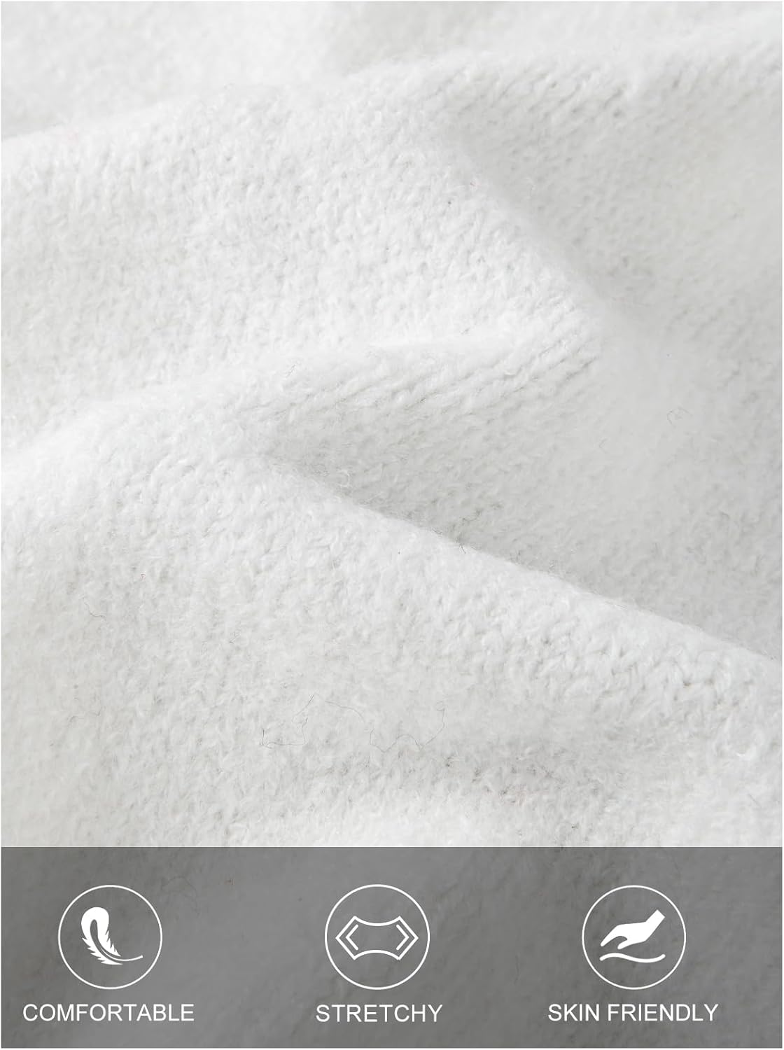 MEROKEETY Women's Off Shoulder Sweater 2025 Fall Winter Fashion Oversized Ribbed Knit Striped Pullover Tops - Image 4