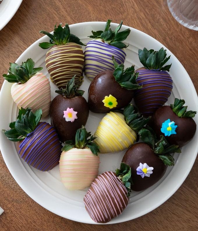From You Flowers - Flower Power Chocolate Covered Strawberries (12 Count)
