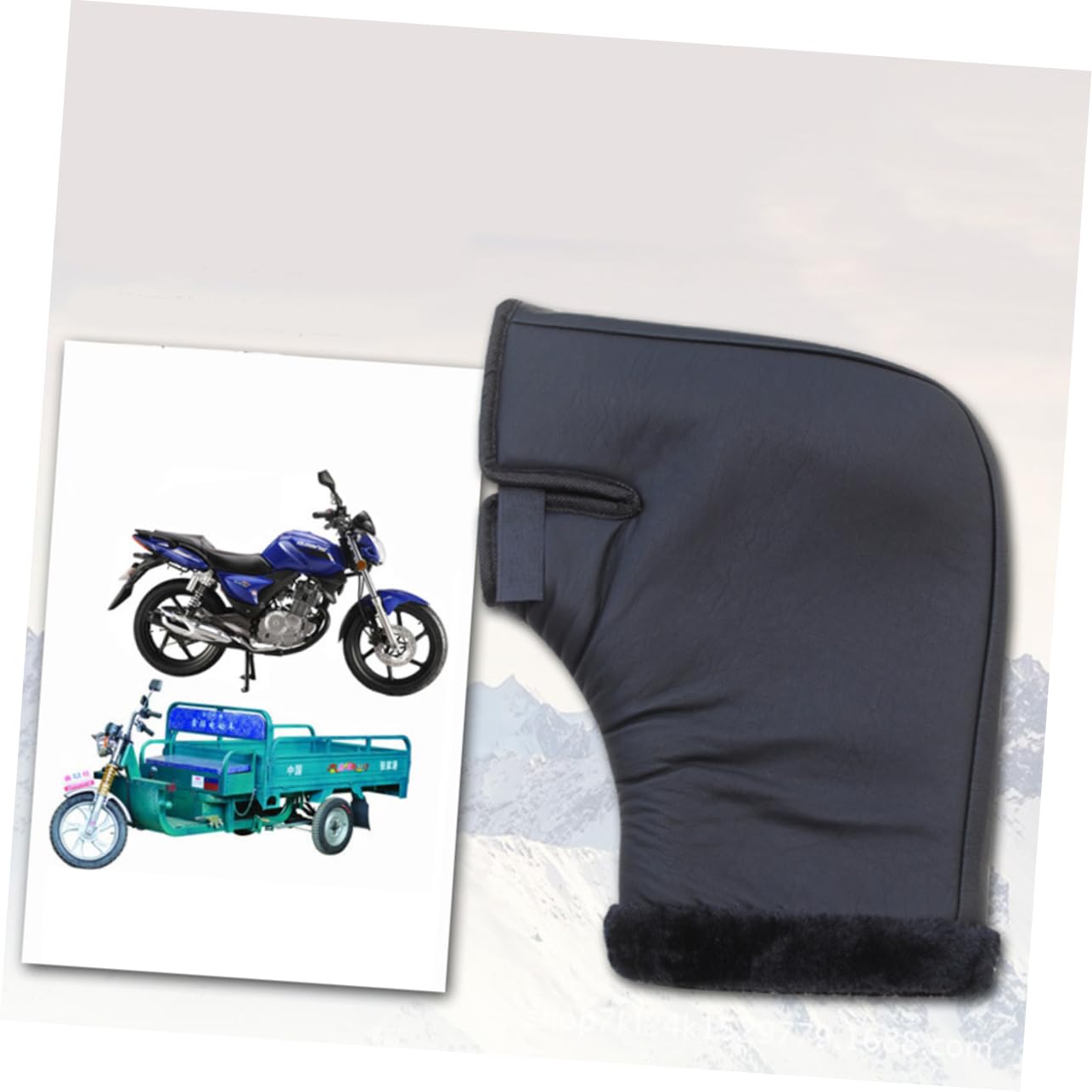 BESPORTBLE Guanti da Ciclismo per Esterni Guanti Invernali Unisex Caldi per Moto per Equitazione Realizzati in Materiale Durevole Fodera Spessa Colore Casuale