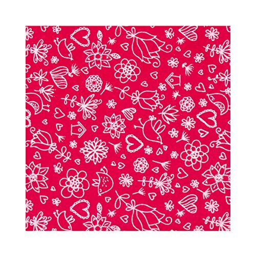 MCC Bobina TNT decorada Hello Spring fucsia h80 x 9 m