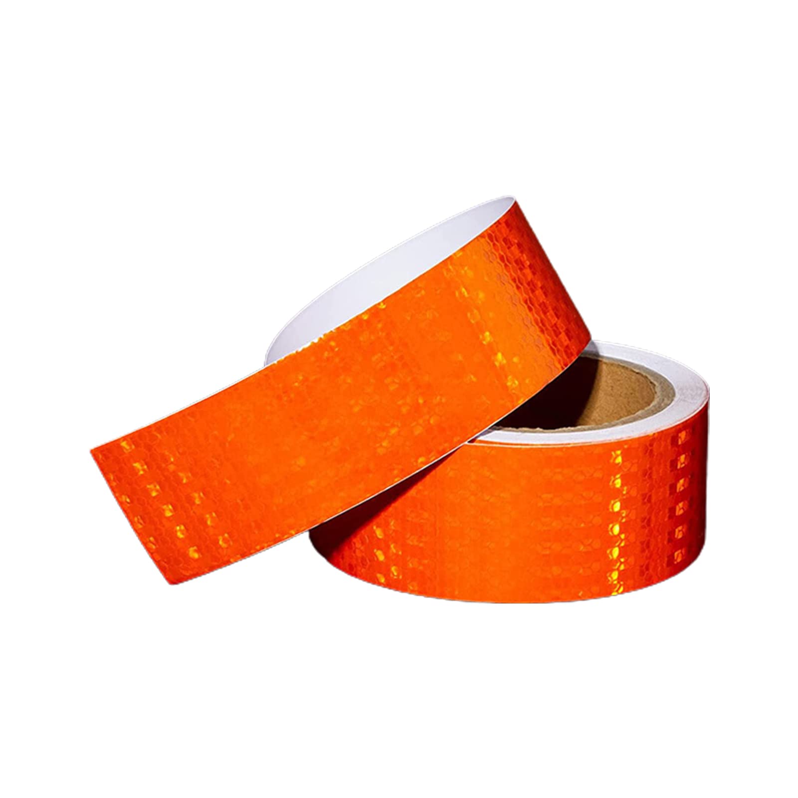 YUZGUHEY Reflective tape, Self Adhesive Fluorescent Reflector Warning Tape, Multicolor 2.5cm And Width(Oranje,2.5cm)