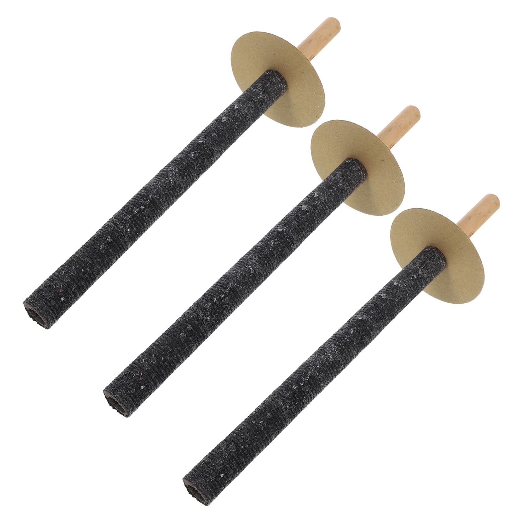 BESTonZON 3 Piezas Antorchas de Exteriores de Madera de Antorchas de Mano para Eventos Iluminación para Bodas Fiestas y Camping Con Duración de Combustión Sin Necesidad de Herramientas