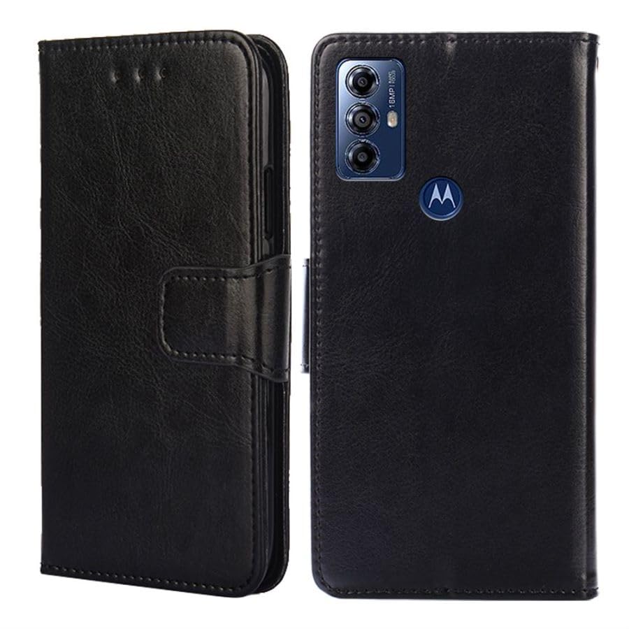 Compatible with Motorola Moto G Play (2023) Wallet Case,Flip Folio Book PU Leather Phone case Shockproof Cover Women Men for Motorola Moto G Play (2023) Case 6.5" (Black)