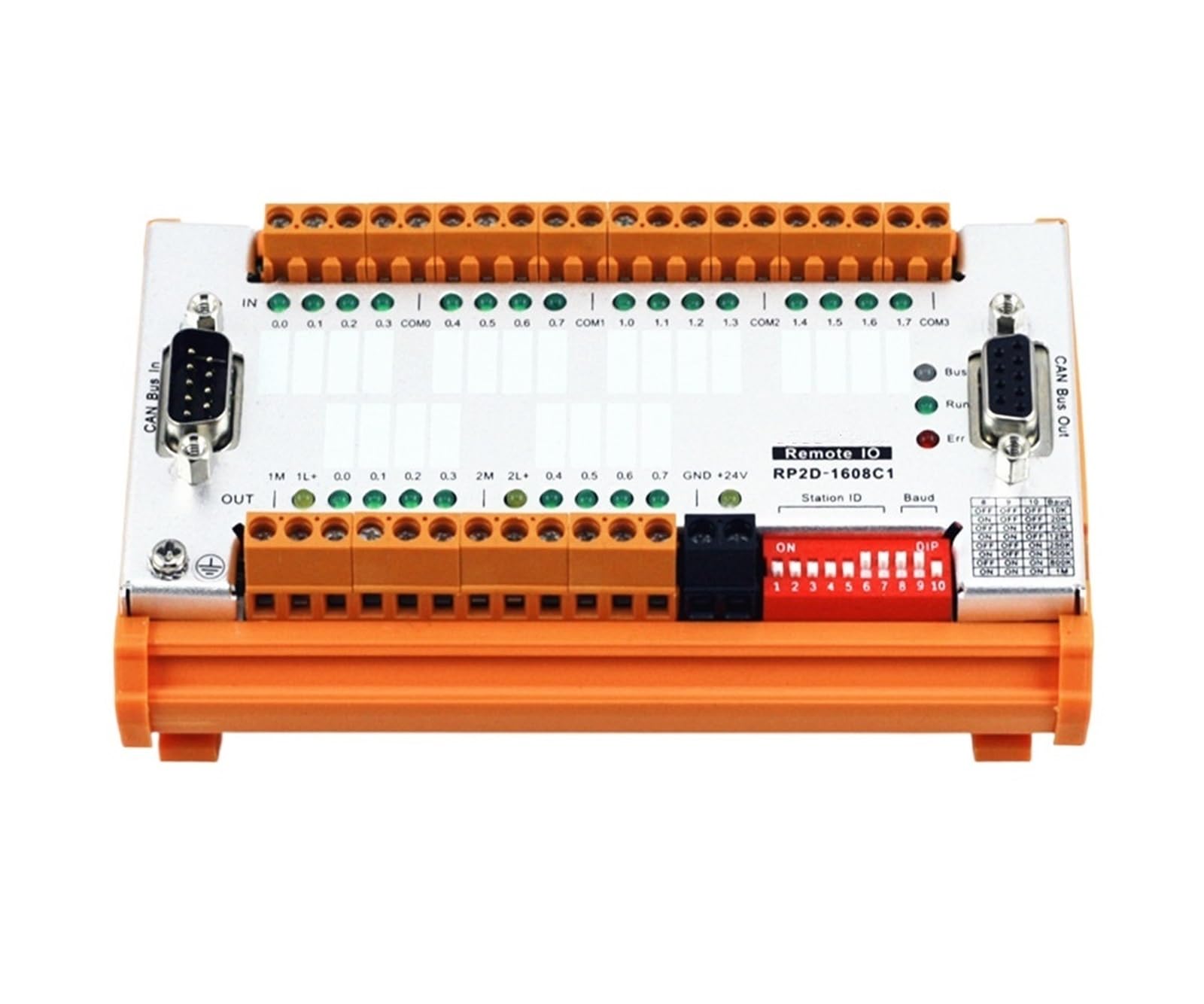 Módulo Serie E/S RP2D-0016C1 con protocolo CANopen 2.0 para una comunicación rápida y estable
