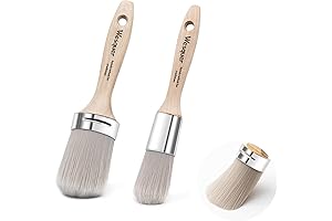 Chalk Brushes for Painting - Round Premium Chalk Brush Set