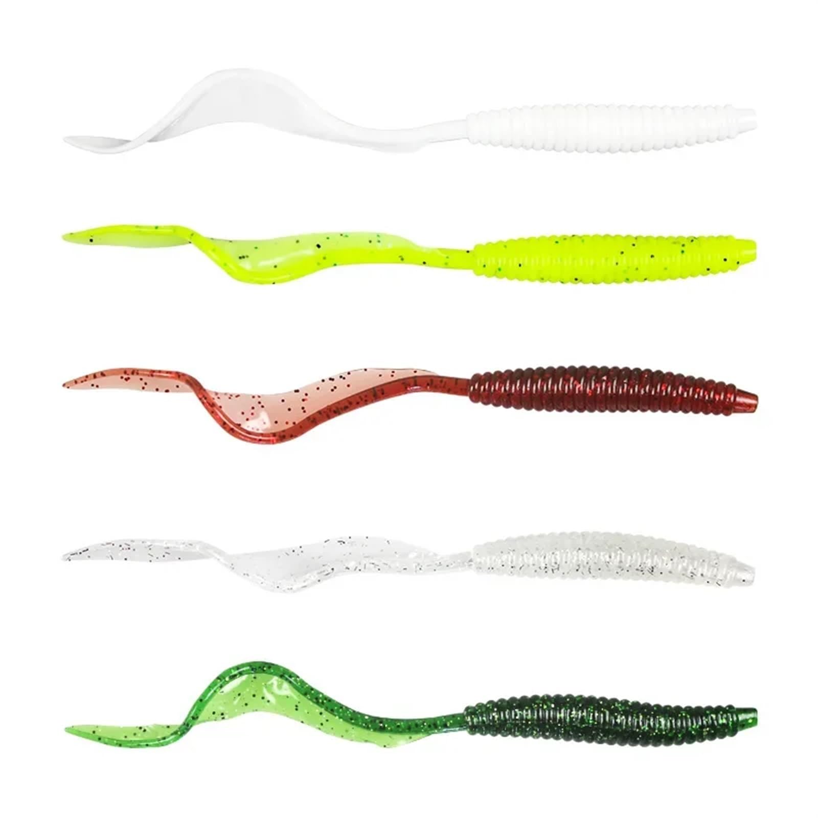 10 uds/2g Cebo Suave Tanan-Tail Luya Malacca Cebo biónico Señuelos de Pesca de pez Serpiente Pesca Carpa Pesca lubina señuelo Isca PVC Artificial