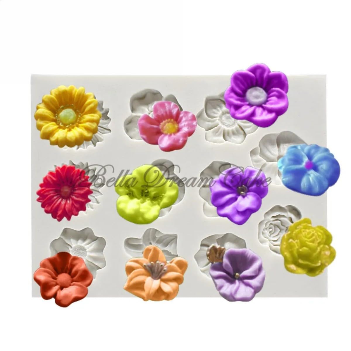 New 2024 Flower Silicone Mold Fondant Chocolate Sugarcraft Mould Cake Silicone Molds DIY Gumpaste Moulds Cake Decorating Tools Bakeware Tray Mold Decoration Kitchen Accessories Creative Gift