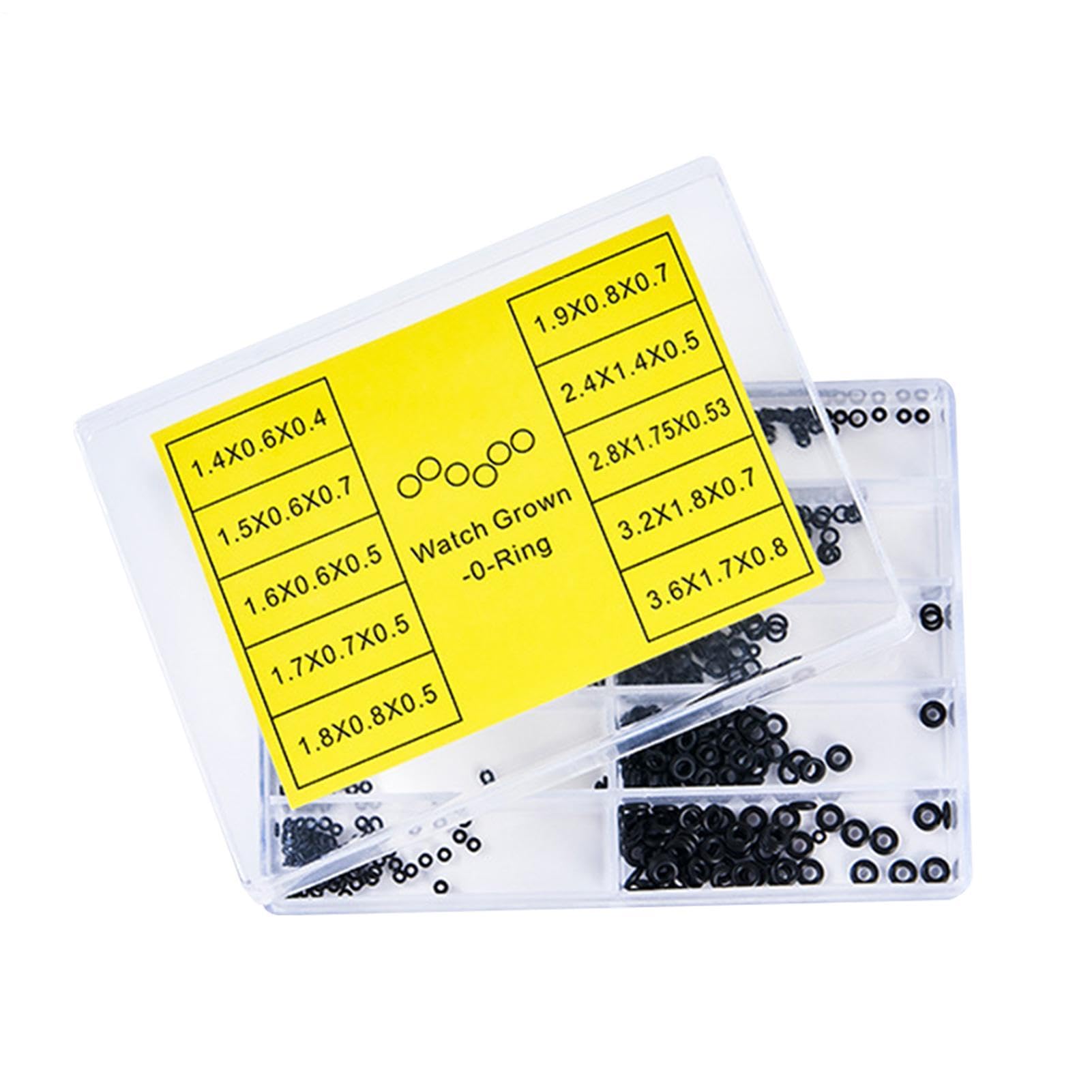 Small Washer | 500Pieces Seal Rubber Watch Washer, Heat Resistant Waterproof Multiple Sizes Assortment Kit Repair Accessories for Crowns