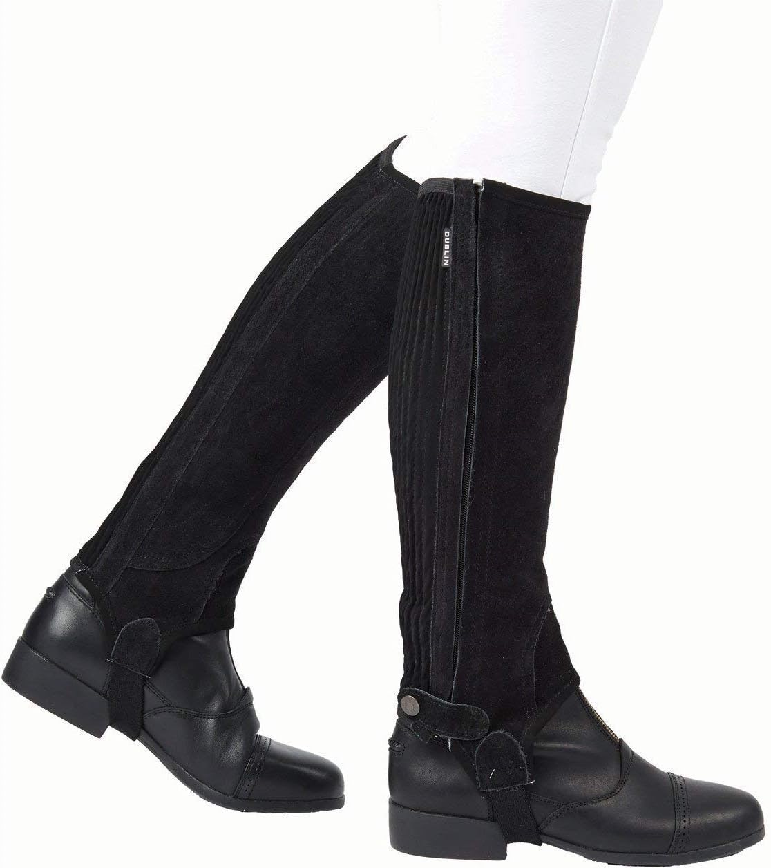 half suede half leather boots