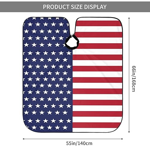 Miniatura 6 de Cabo de peluquería Hello Glitter Gorgeous Lash Salon Delantal de corte de pelo, Cabo de Barbería Kits para Mujeres-55 x 66 pulgadas, Estilo-rojo Azul