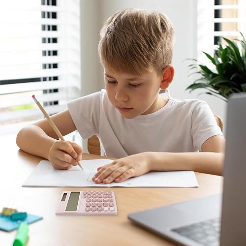 Miniatura 5 de Calculadora rosa,Calculadora pequeña,Mini calculadora,Calculadora linda,Calculadora solar,Calculadora para la escuela,Calculadoras básicas para